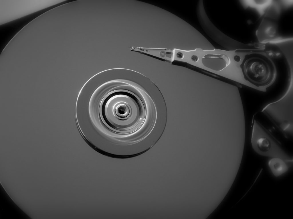 Hard drive spinning disk